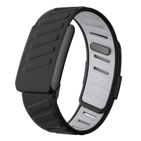 LDFAS Bracelet Sport en Silicone pour Whoop 5.0 / MG | Noir & Gris Clair