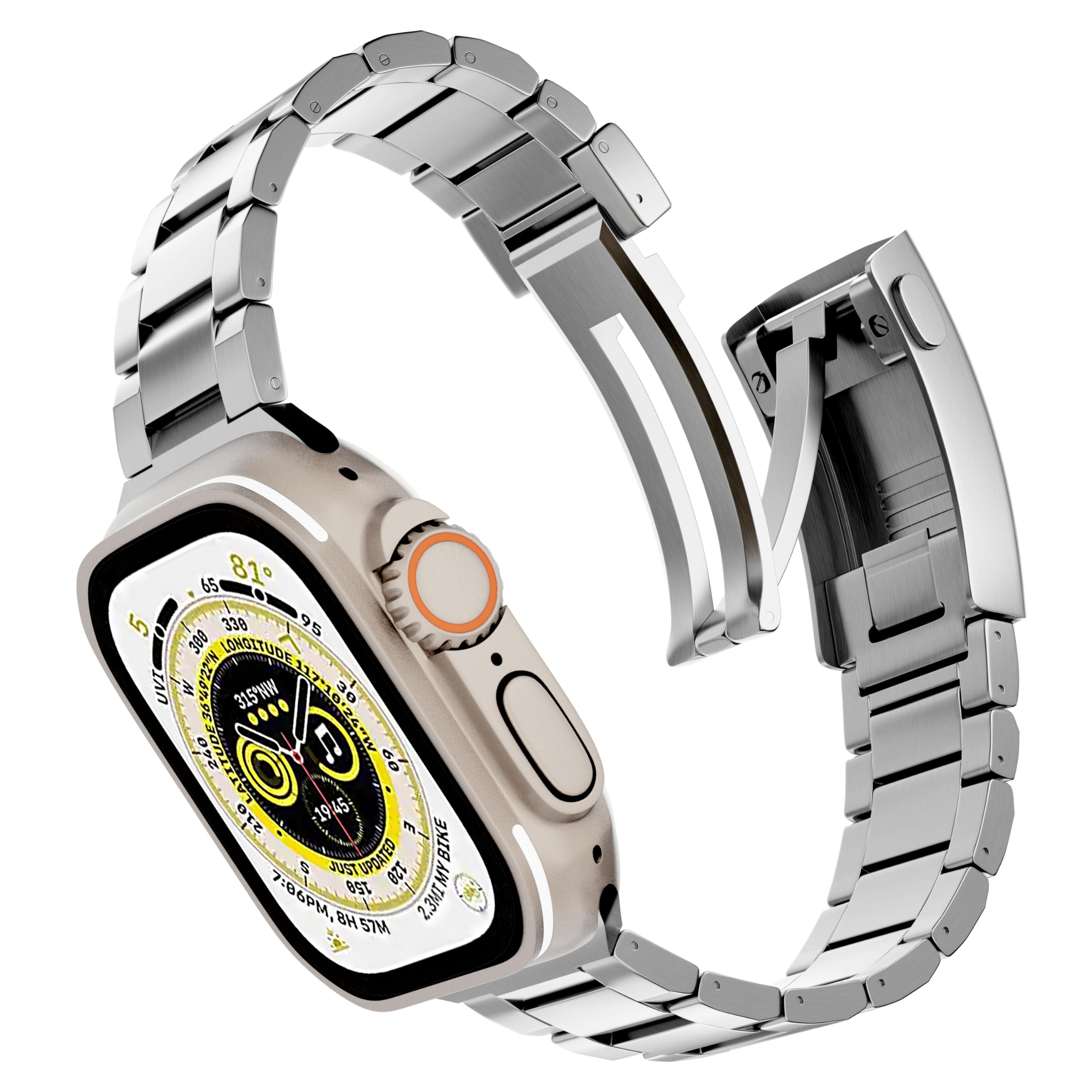 Adjustable Buckle Titanium Bands fot Apple Watch Ultra 49mm