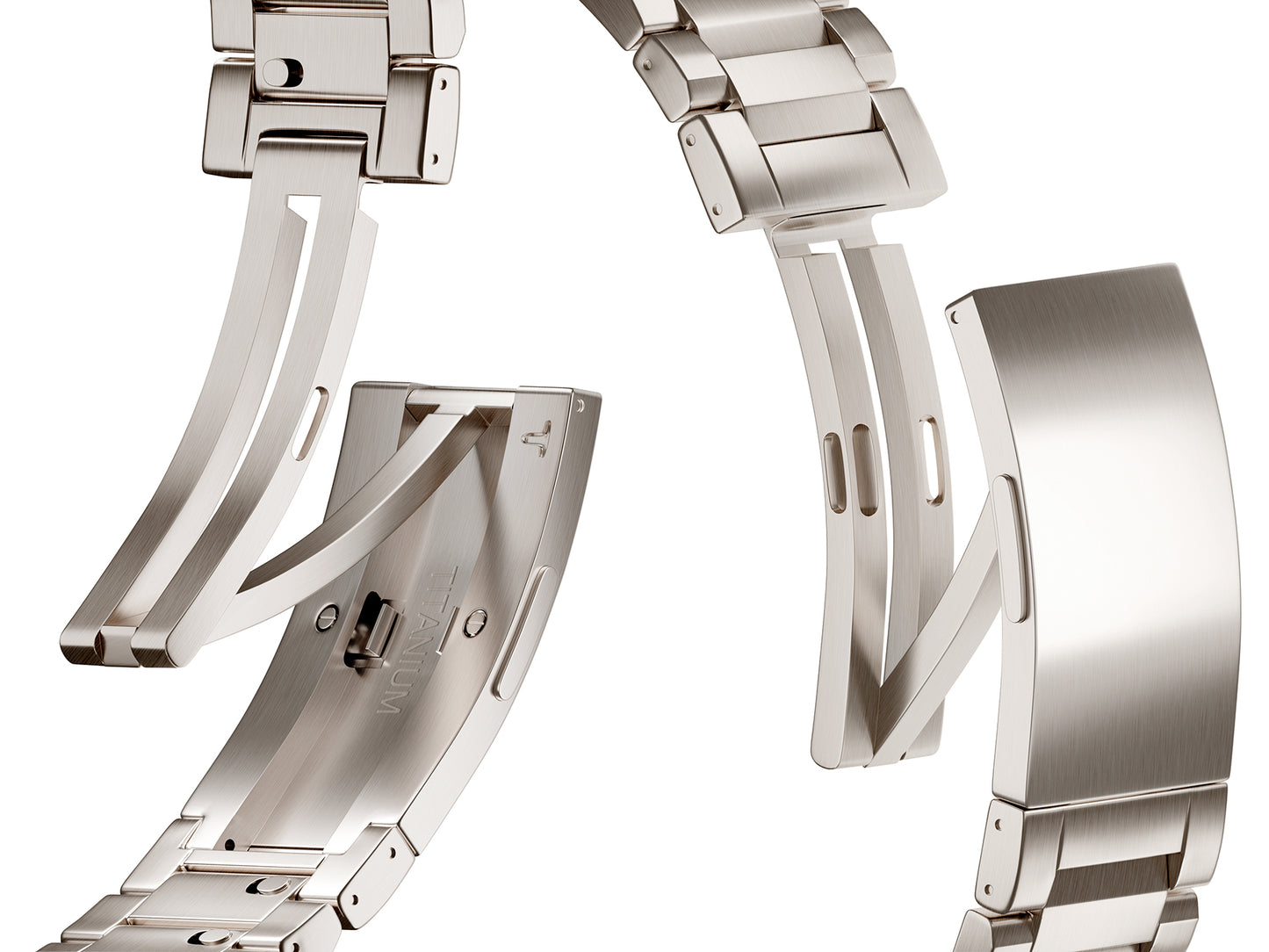 Curved Buckle Titanium Bands Straps for Apple Watch Ultra 3/2 49MM (Retro)