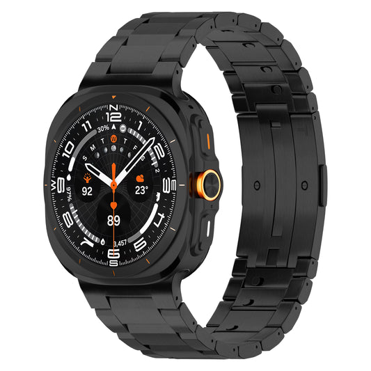 LDFAS for Galaxy Watch Ultra Bands, Titanium Metal Watch Band with Hidden Buckle Classic Style Compatible for Samsung Galaxy Watch 7 Ultra 47mm Band