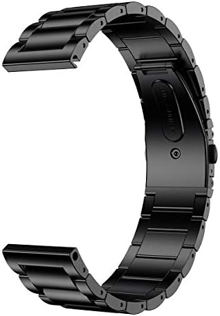 LDFAS Stainless Steel Watch Band for Fossil 22mm - Quick Release Metal Strap with Black Clasp