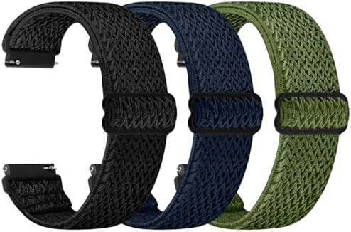 LDFAS Stainless Steel Watch Band for Fossil 22mm - Quick Release Metal Strap with Black Clasp