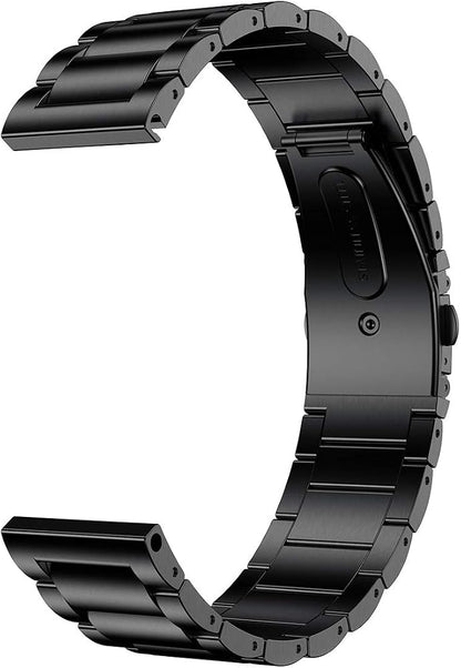 LDFAS Stainless Steel Watch Band for Fossil 22mm - Quick Release Metal Strap with Black Clasp