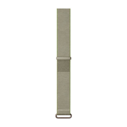 LDFAS Nylon Elastic Band for Garmin Cirqa Smart Band in Olive Green - flat lay