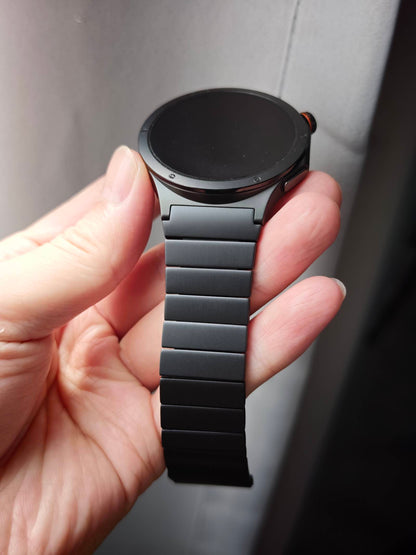 LDFAS curved end titanium band for OPPO Watch X3 - Black