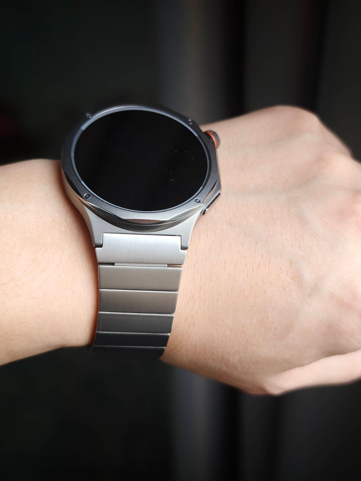 LDFAS curved end titanium band for OPPO Watch X3 - Black