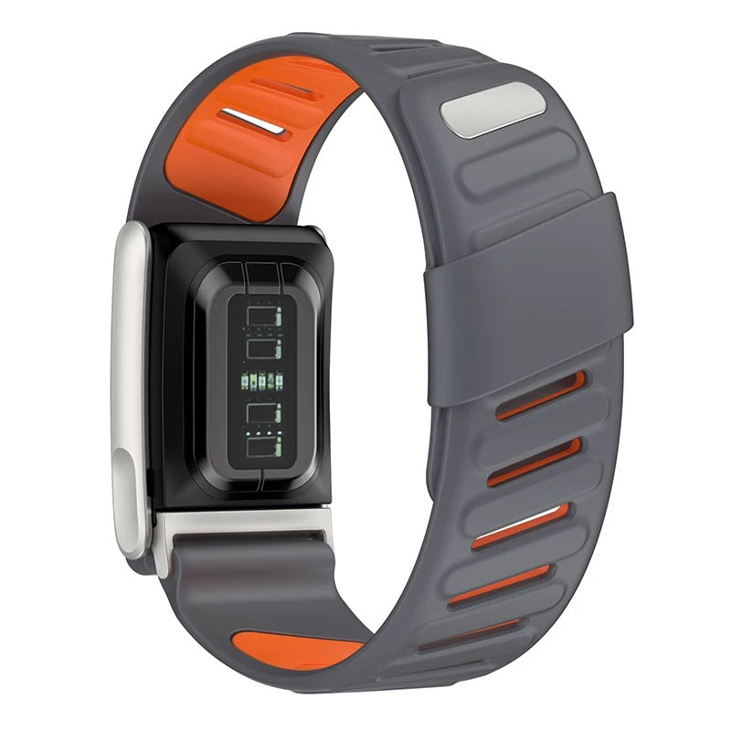 LDFAS Silicone Sport Band for Whoop 5.0 / MG | Black & Light Gray