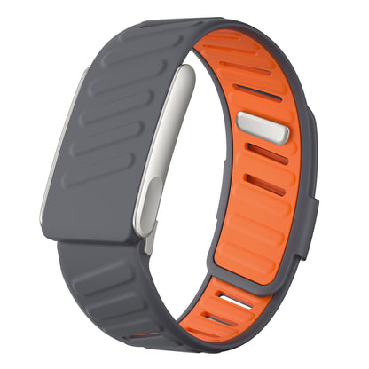 LDFAS Silicone Sport Band for Whoop 5.0 / MG | Black & Light Gray