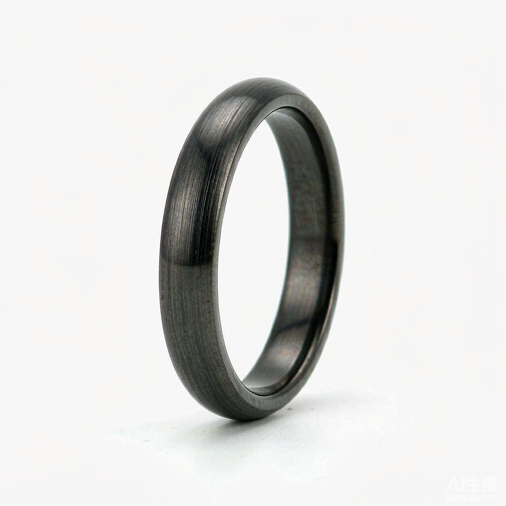 Pure titanium dome ring 5mm brushed finish comfort fit - LDFAS