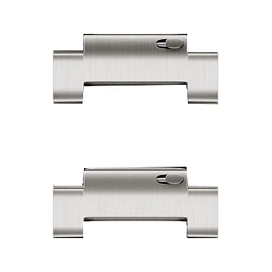LDFAS Extra Link for 22mm Curved Buckle Titanium Bands [2-Pack], Silver Gray