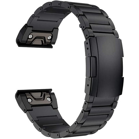 LDFAS 26mm Titan-Armband für Garmin Fenix 8/7X/6X Pro – Metall-Strap